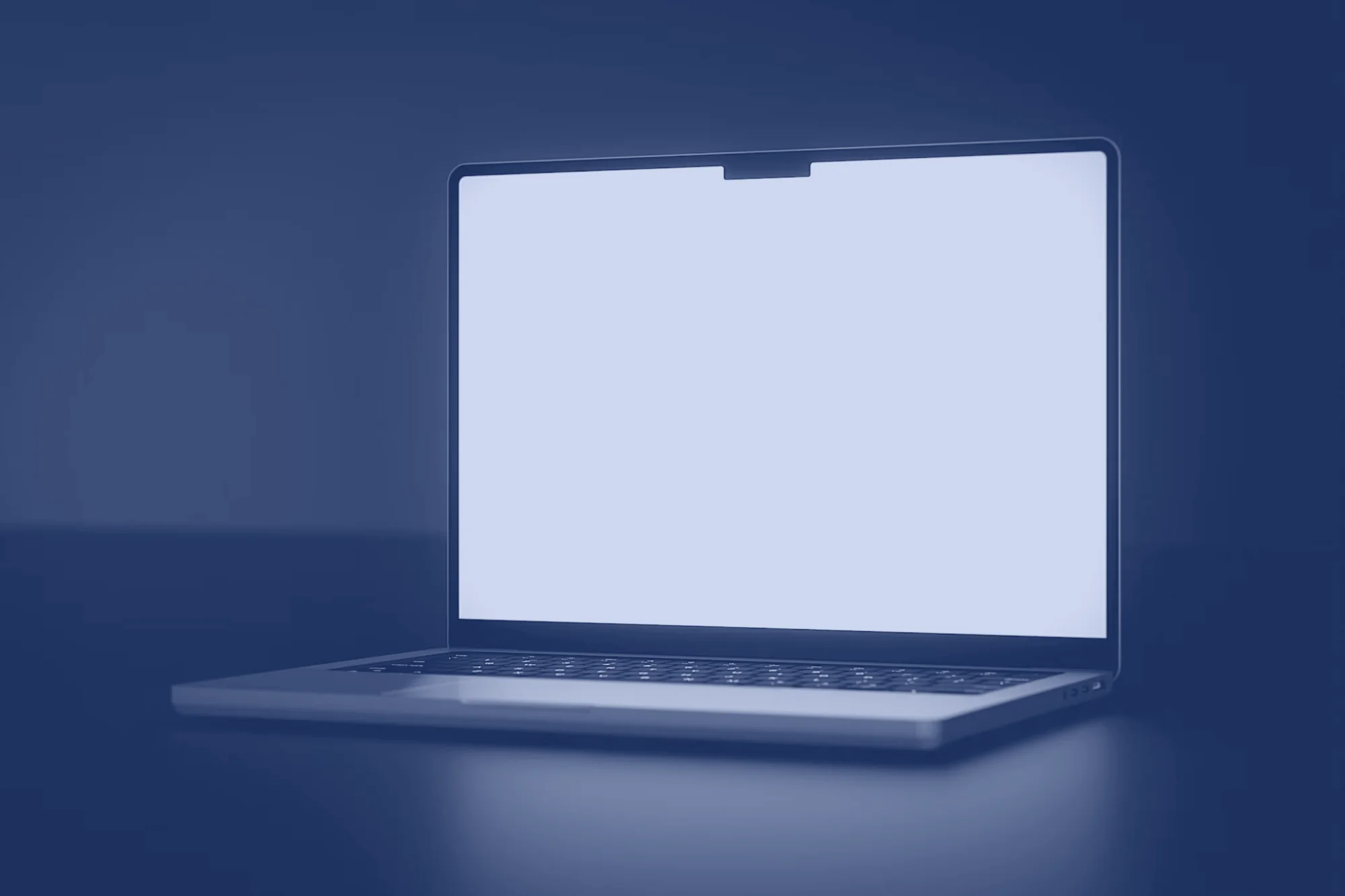 Ordinateur portable affichant le site Agence KMLC
